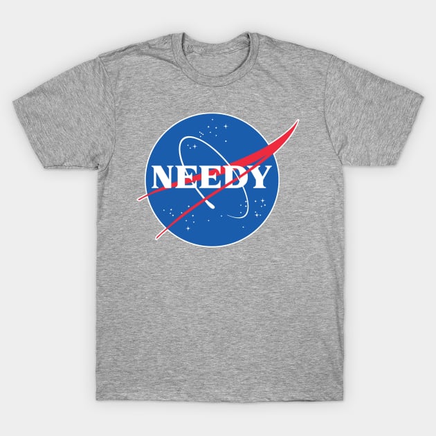 NEEDY - / - Nasa Parody Logo Design T-Shirt by DankFutura